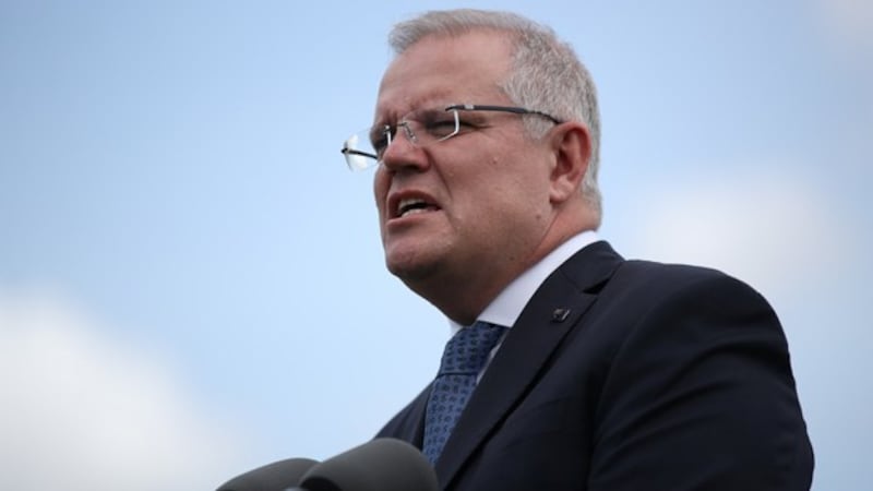 澳大利亚总理莫里森4月21日与美国总统特朗普和德国及法国领导人通电话，寻求对新冠肺炎疫情展开国际调查。（路透社资料图片）