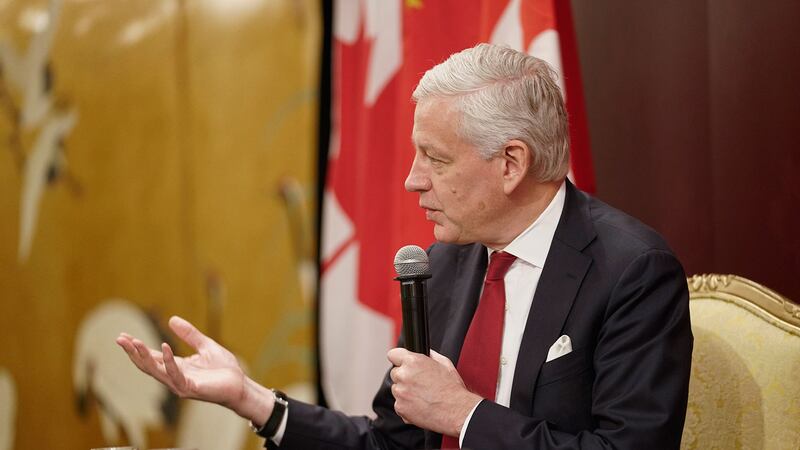 加拿大驻华大使鲍达民。(美联社)