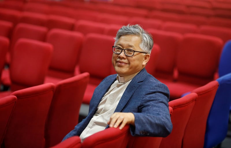The head pastor of the Zion church in Beijing Jin Mingri poses in Beijing, China, Aug. 28, 2018.