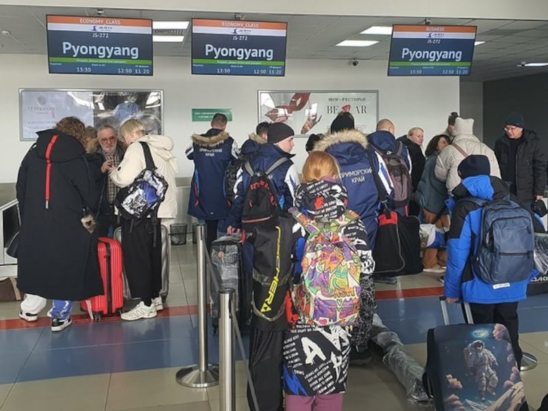 북한 단체관광 나선 러시아인들