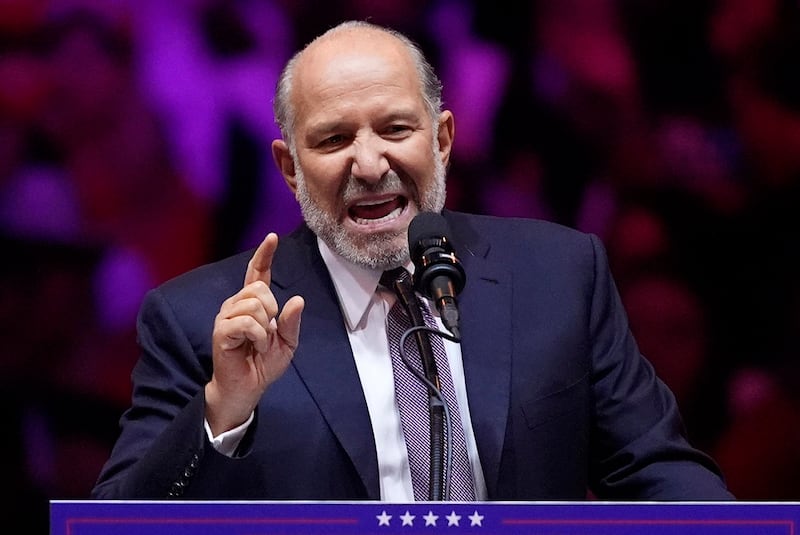 被当选美国总统特朗普提名出任商务部长的卢特尼克（Howard Lutnick）（美联社图片）