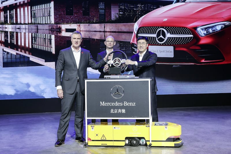 Mercedes-Benz與中國合作緊密，在北京也設有工廠。（Mercedes-Benz推特官方帳號圖片）